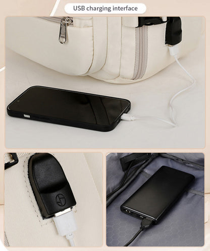 Multi-Compartment USB Charging Business & Travel Backpack