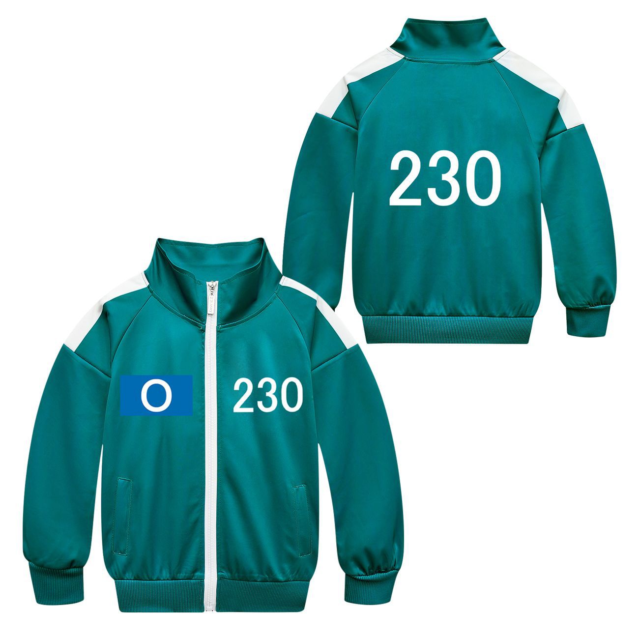 Men's and women's jacket hoodie+long pants three piece set