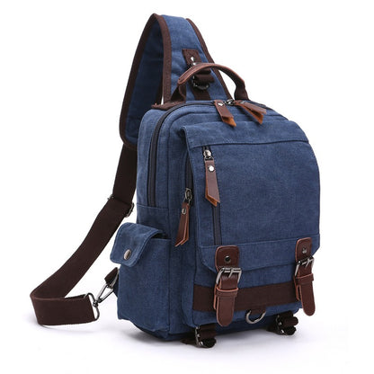 Vintage Multi-Pocket Heavyweight Canvas Rucksack
