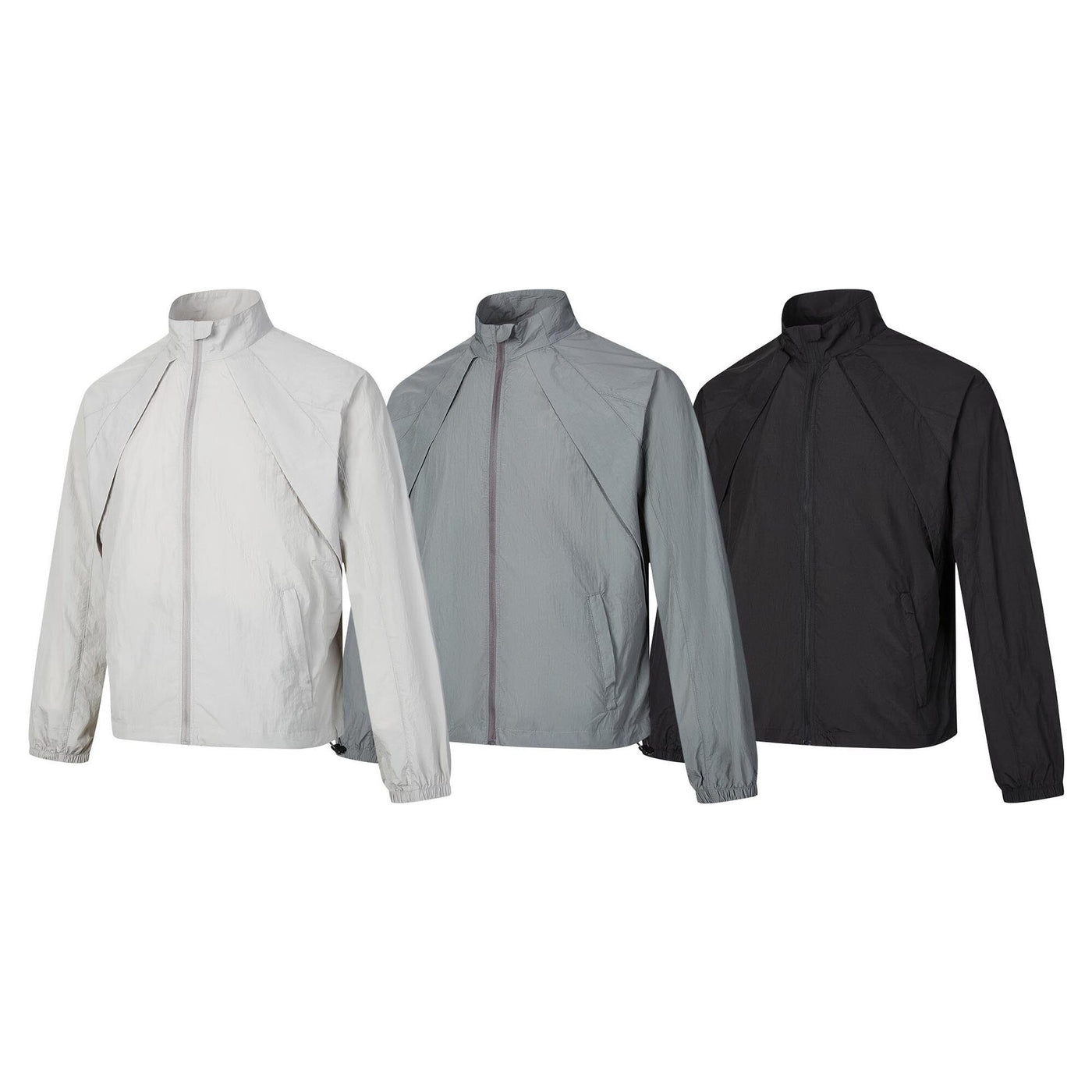 Loose casual stand up collar thin sunscreen clothes for men and women