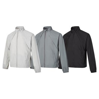 Loose casual stand up collar thin sunscreen clothes for men and women