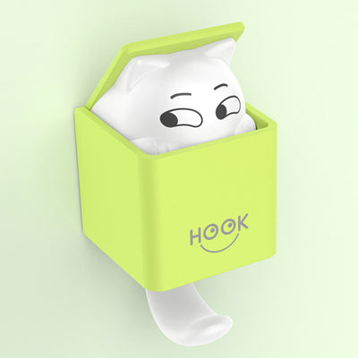 Creative nail free adhesive hook, plastic hook, wall hook, door mounted adhesive hook, clothes, shoes, hats, multi-purpose hook