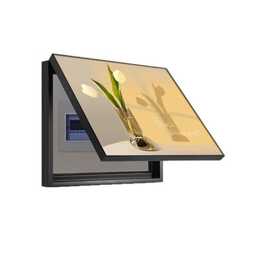 Cream style decorative painting living room distribution box switch box covered hanging painting