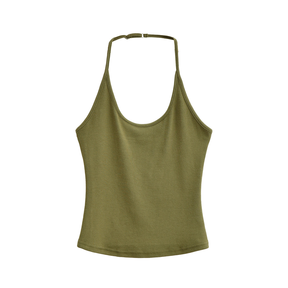 Seamless Halter Neck Athletic Crop Tank