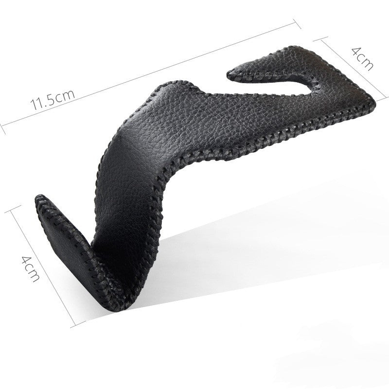 Premium Leather Car Seat Hidden Hooks (Pack of 2)