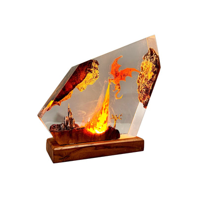 Dragonite Movie Model Night Light Resin Lamp