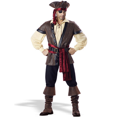 Makeup ball Halloween costume cosplay Captain Jack costume adult male pirate costume Caribbean pirate costume