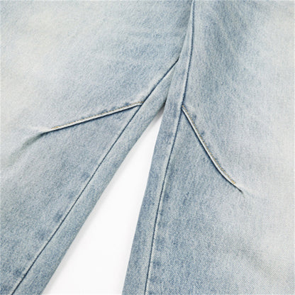 Vintage Baggy Wide-Leg Panelled Denim Jeans