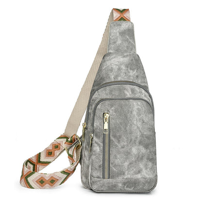 Vintage Soft PU Leather Guitar Strap Sling Bag