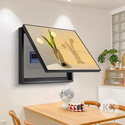 Cream style decorative painting living room distribution box switch box covered hanging painting