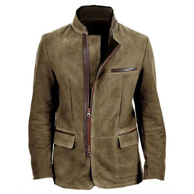Michigan Jacket Solid Color Cover Bag Combination Zipper Warm Men's Jacket