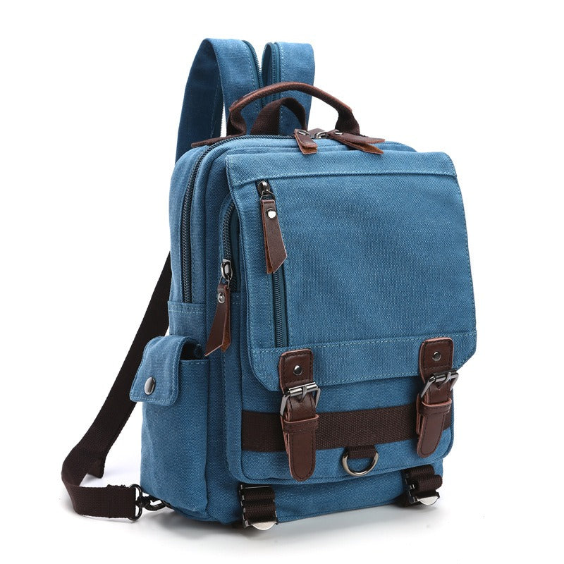 Vintage Multi-Pocket Heavyweight Canvas Rucksack