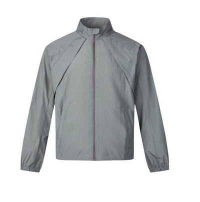 Loose casual stand up collar thin sunscreen clothes for men and women
