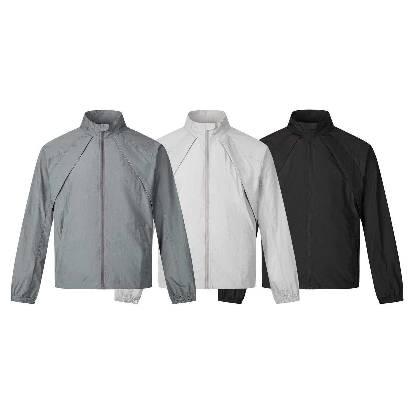 Loose casual stand up collar thin sunscreen clothes for men and women