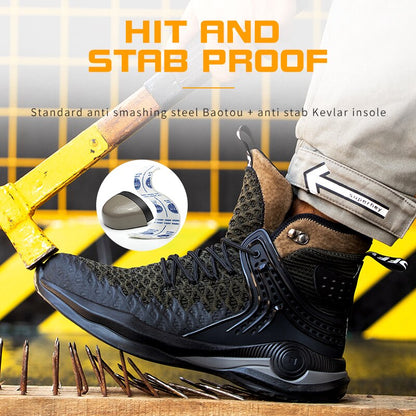 Indestructible Steel-Toe Work & Tactical Sneakers