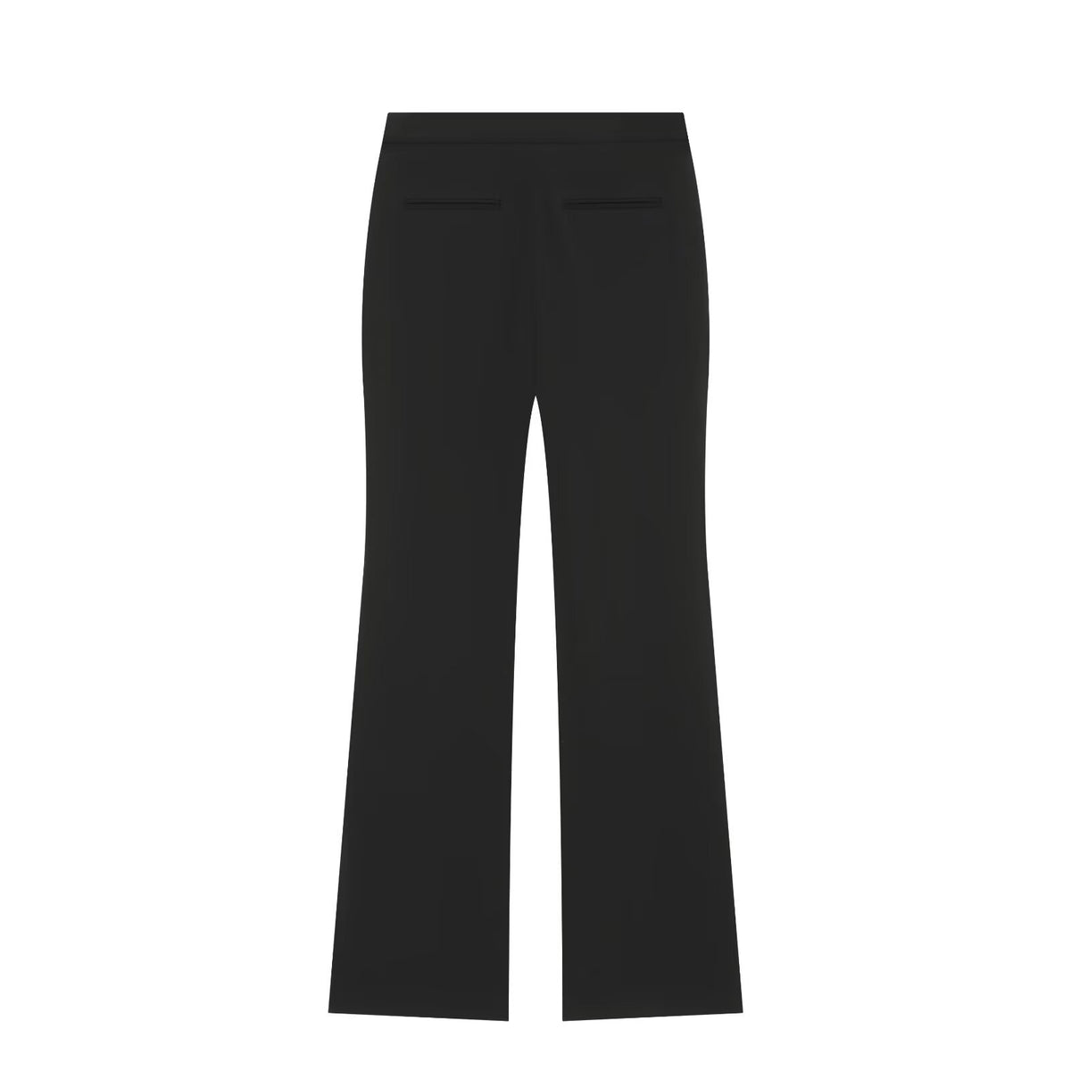 Single-Breasted Cropped Blazer & High-Waist Flared Trouser Suit Set