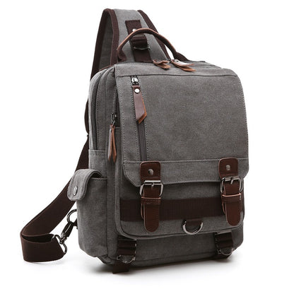 Vintage Multi-Pocket Heavyweight Canvas Rucksack
