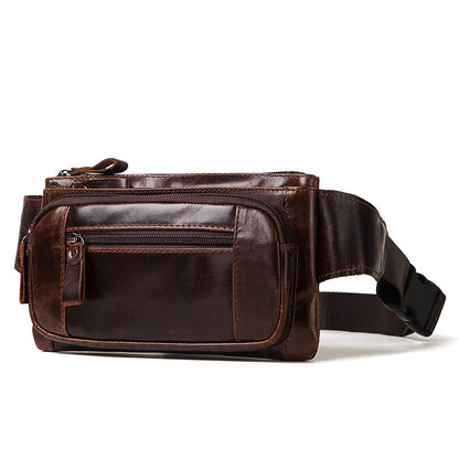 Retro First-Layer Genuine Leather Fanny Pack