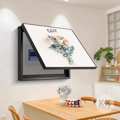 Cream style decorative painting living room distribution box switch box covered hanging painting