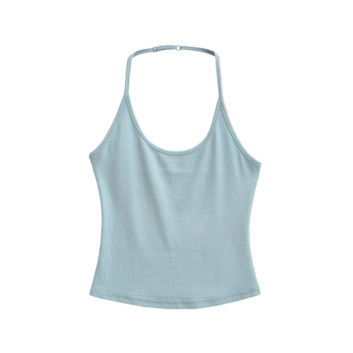 Seamless Halter Neck Athletic Crop Tank