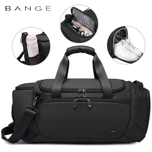 BANGE Executive Dry/Wet & Shoe Compartment Travel Duffel