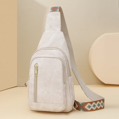 Vintage Soft PU Leather Guitar Strap Sling Bag