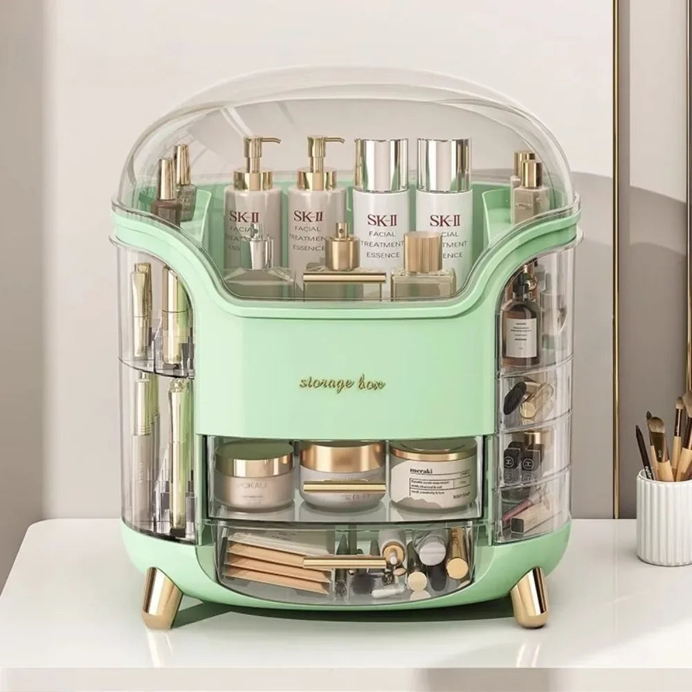 Multi Functional Makeup Storage Box Multi-Layer Desktop Transparent Dustproof Dressing Boxes Large Capacity Acrylic With Drawers