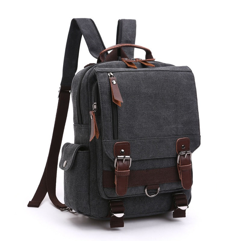 Vintage Multi-Pocket Heavyweight Canvas Rucksack