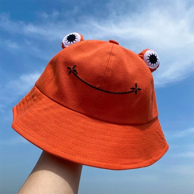 Cute Frog Eyes Foldable Bucket Hat