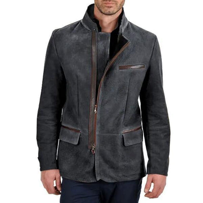 Michigan Jacket Solid Color Cover Bag Combination Zipper Warm Men's Jacket
