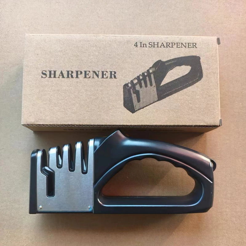 4-in-1 Kitchen Knife Sharpener (Multifunctional & Portable