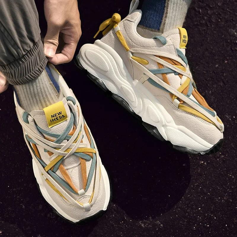 Streetwear Chunky Multicolored Laced Sneakers