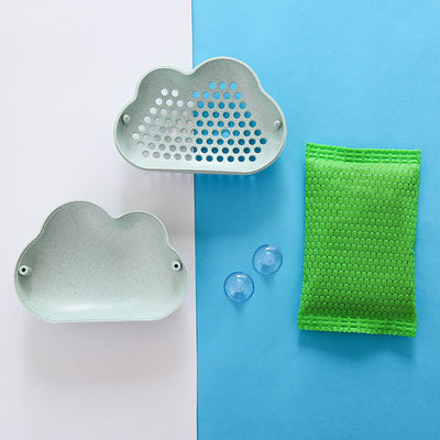 Self-Designed Wheat Straw Refrigerator Deodorant Cloud Suction Cup Deodorant Activated Carbon Bamboo Charcoal Deodorant Box