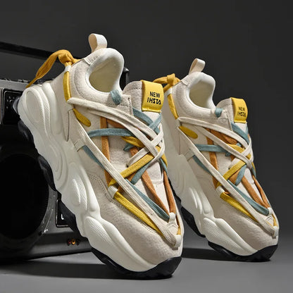 Streetwear Chunky Multicolored Laced Sneakers