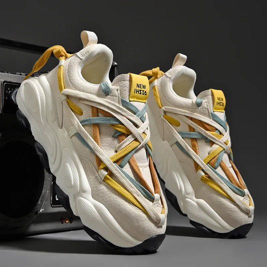 Streetwear Chunky Multicolored Laced Sneakers