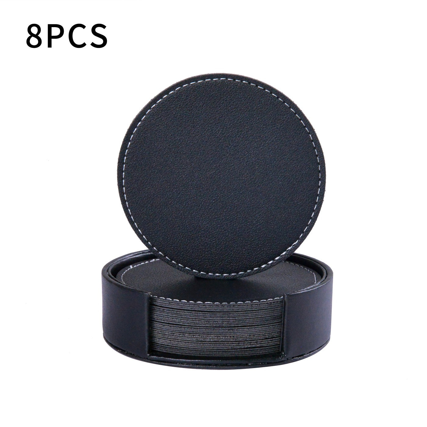 Creative PU leather coaster Exquisite insulated tea water cushion Square leather coaster