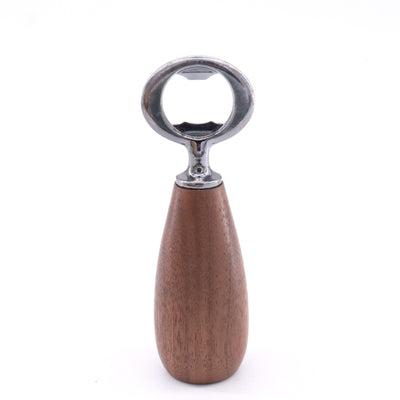 Bottle opener bottle opener beer beverage soda black walnut solid wood handle home personality creative bottle opener artifact