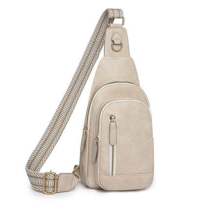 Vintage Soft PU Leather Guitar Strap Sling Bag