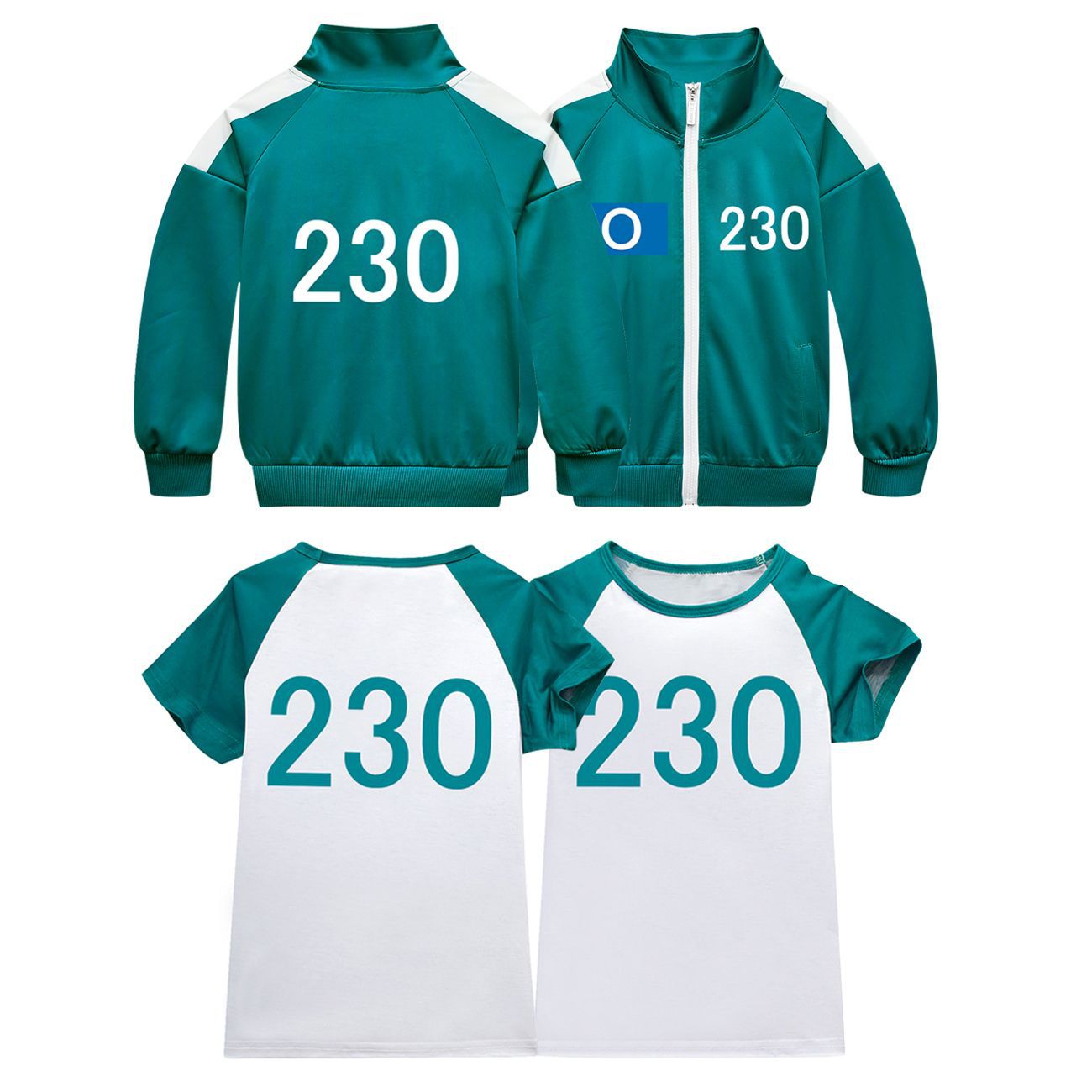 Men's and women's jacket hoodie+long pants three piece set
