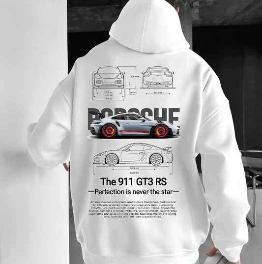 GT3 RS Technical Blueprint Graphic Hoodie
