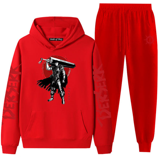 Guts Dark Swordsman Anime Graphic Hoodie & Sweatpants Set