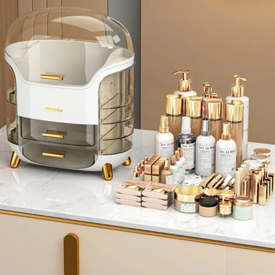 Multi Functional Makeup Storage Box Multi-Layer Desktop Transparent Dustproof Dressing Boxes Large Capacity Acrylic With Drawers
