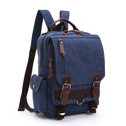 Vintage Multi-Pocket Heavyweight Canvas Rucksack