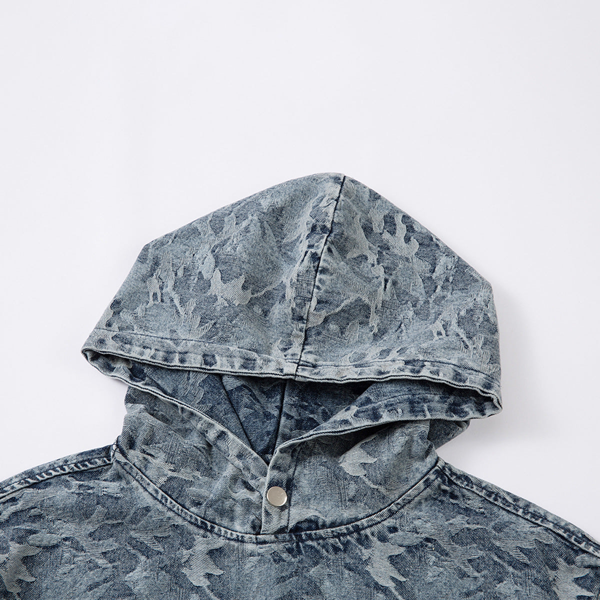 Vintage Acid-Washed Camo Heavyweight Hoodie