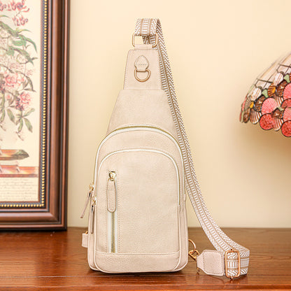Vintage Soft PU Leather Guitar Strap Sling Bag