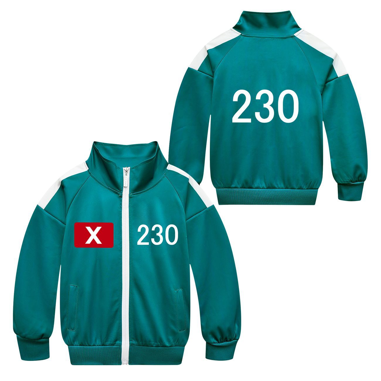 Men's and women's jacket hoodie+long pants three piece set