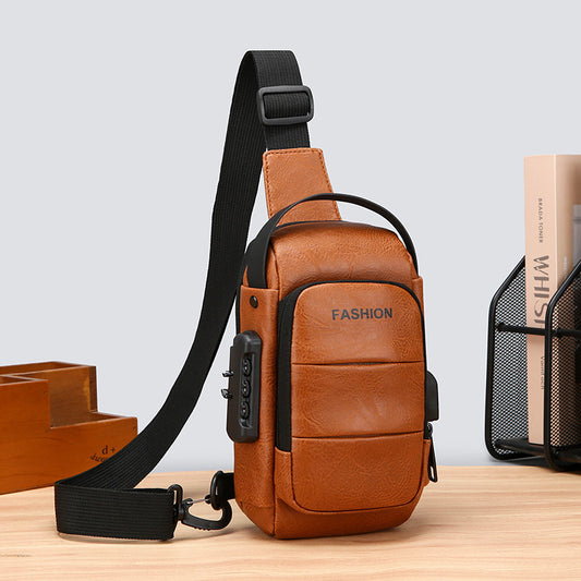 Vintage PU Leather Anti-Theft Sling Bag