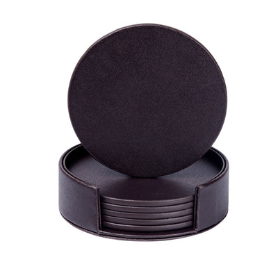 Creative PU leather coaster Exquisite insulated tea water cushion Square leather coaster