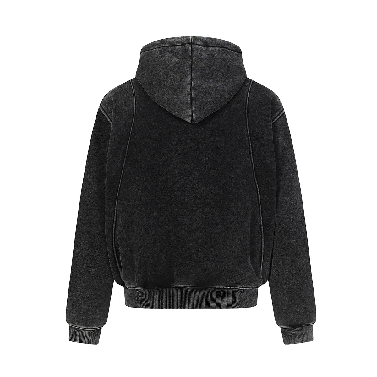 Vintage Acid-Wash Heavyweight Boxy Hoodie