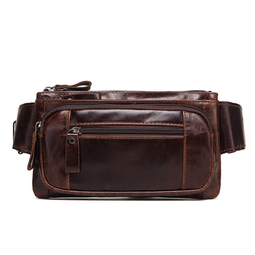 Retro First-Layer Genuine Leather Fanny Pack